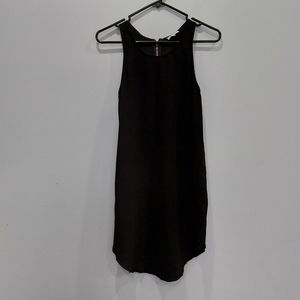 Aritzia Wilfred Black Sebatier Silk Dress Large XXS